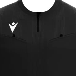 Macron Dienst Schiedsrichter Trikot Kurzarm Herren Schwarz -Schiedsrichterausrüstung Geschäft 50210901 D 1280x1280
