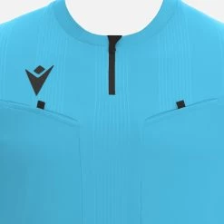 Macron Dienst Schiedsrichter Trikot Kurzarm Herren Fluor Blau -Schiedsrichterausrüstung Geschäft 50213709 D 1280x1280