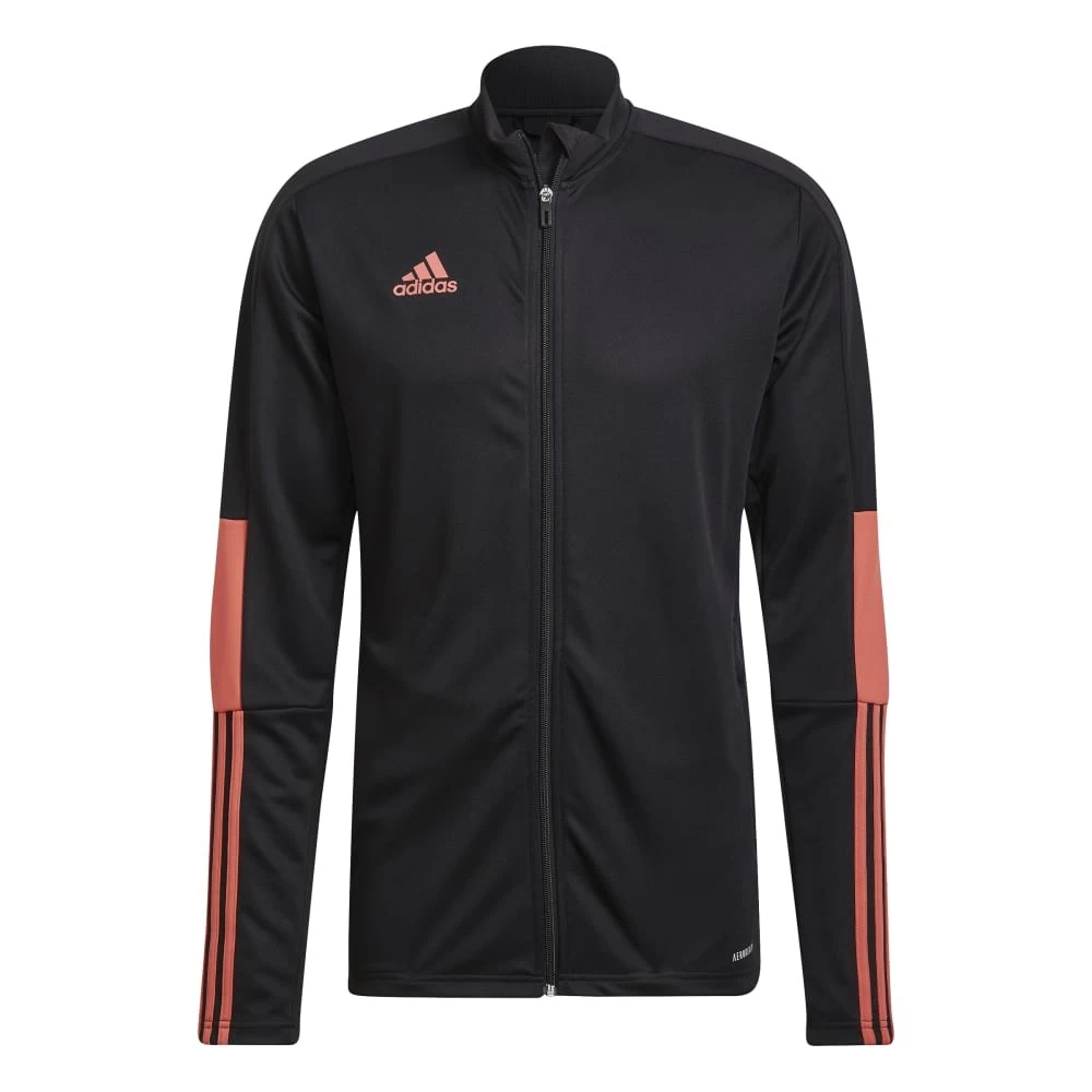 Adidas Tiro Essentials Jacke Herren Schwarz Orange 1 Adidas Tiro Essentials Jacke Herren Schwarz Orange