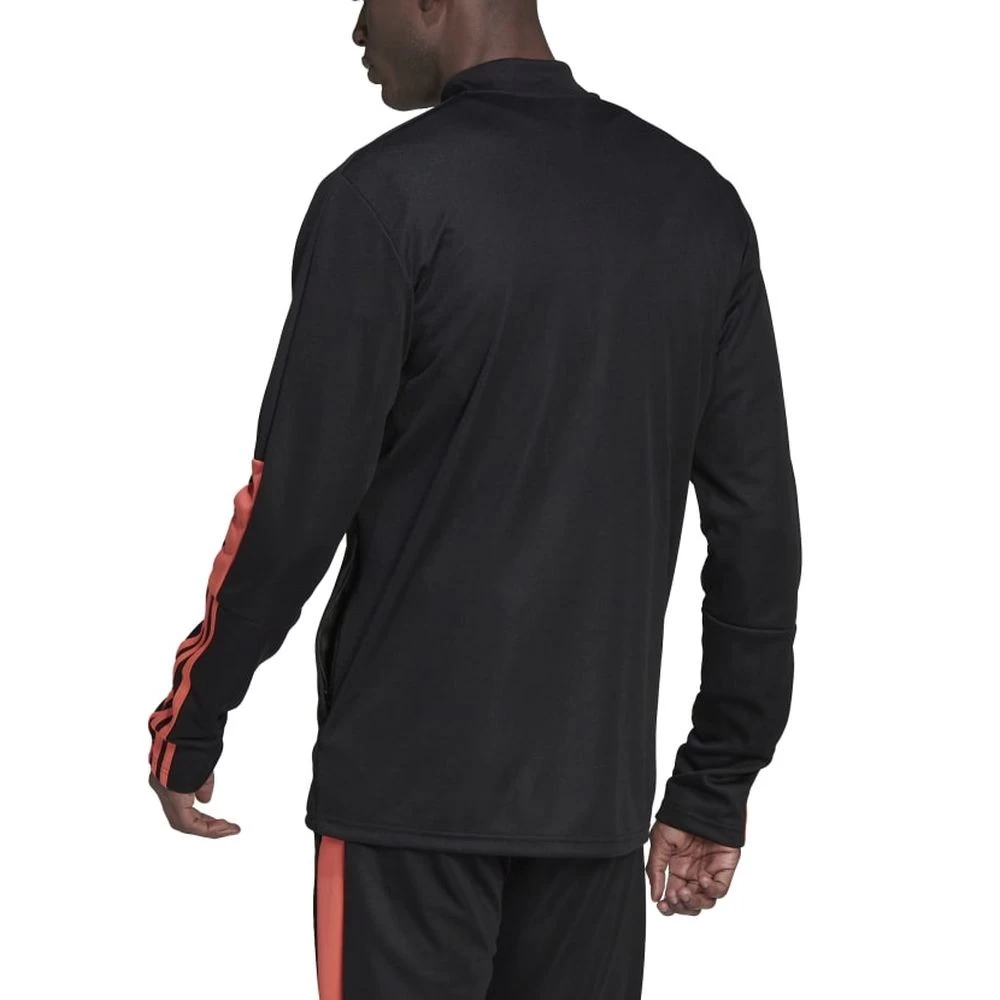 Adidas Tiro Essentials Jacke Herren Schwarz Orange 3 Adidas Tiro Essentials Jacke Herren Schwarz Orange – Bild 3