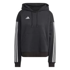 Adidas Tiro 23 Competition Cotton Hoodie Damen Schwarz Weiß