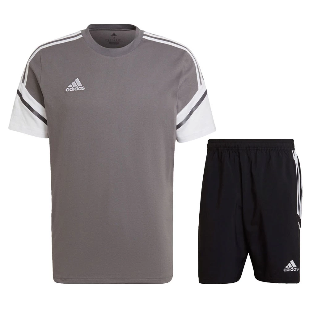 Adidas Condivo 22 Trainingsset Herren Grau Schwarz 1 Adidas Condivo 22 Trainingsset Herren Grau Schwarz