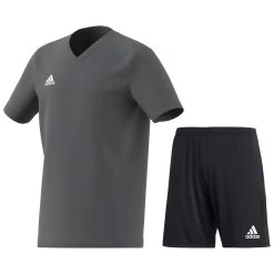 Adidas Entrada 22 Trainingsset Kinder Grau Schwarz
