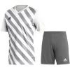 Adidas Entrada 22 Trikotset Kinder Weiß Grau