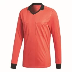 Adidas Fußball Referee 18 Schiedsrichter Trikot Herren Langarmshirt Longsleeve Rot