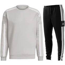 Adidas Squadra 21 Jogginganzug Herren Hellgrau Schwarz
