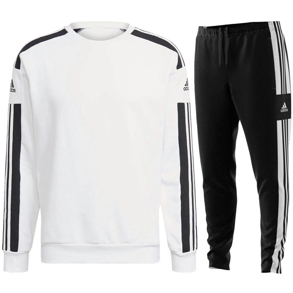 Adidas Squadra 21 Jogginganzug Herren Weiß Schwarz 1 Adidas Squadra 21 Jogginganzug Herren Weiß Schwarz