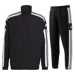 Adidas Squadra 21 Präsentationsanzug Kinder Schwarz Weiß