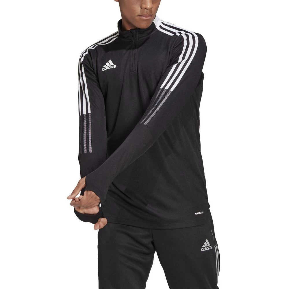 Adidas Tiro 21 Trainingsoberteil Herren Schwarz 3 Adidas Tiro 21 Trainingsoberteil Herren Schwarz – Bild 3