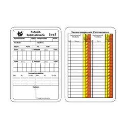 B+D Fußball Schiedsrichter Spielnotizkarten 50 Stk. Englisch
