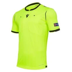 Macron Fußball 1/2-Arm-Shirt UEFA Referee 19 Schiedsrichter Trikot Herren Neongelb 58014334