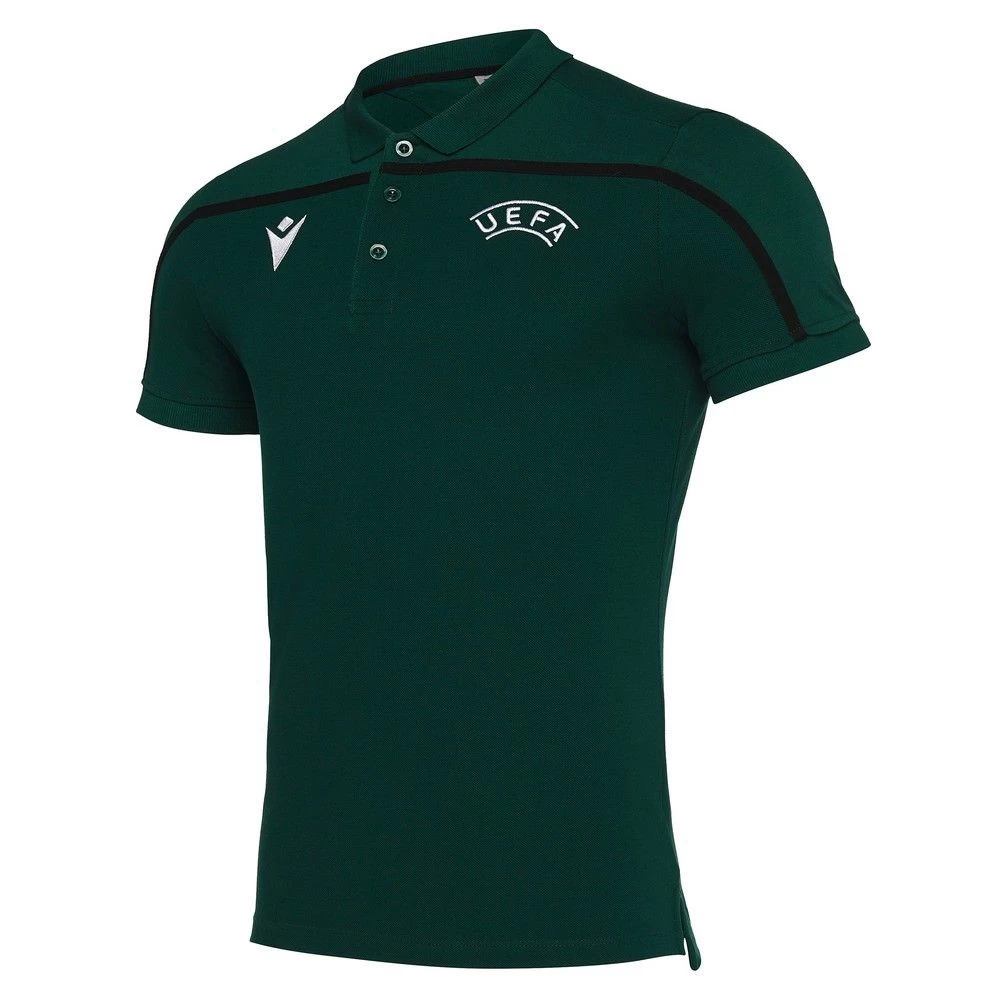 Macron Fußball Polo UEFA Referee 19 Schiedsrichter Shirt Herren Dunkelgrün 1 Macron Fußball Polo UEFA Referee 19 Schiedsrichter Shirt Herren Dunkelgrün