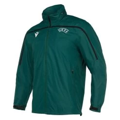 Macron Fußball Regenjacke UEFA Referee 19 Schiedsrichter Jacke Herren Dunkelgrün