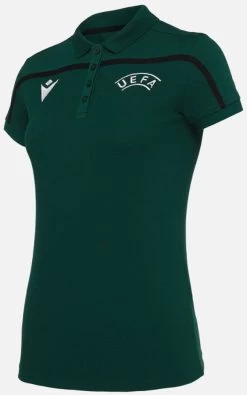 Macron Schiedsrichter Poloshirt UEFA 2021 Damen Dunkelgrün -Schiedsrichterausrüstung Geschäft macron schiedsrichter poloshirt uefa 2021 damen dunkelgrun 58014363 4Zqh 1280x1280