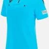 Macron Schiedsrichter Trikot Kurzarm UEFA 2021 Damen Neon Blau