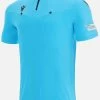 Macron Schiedsrichter Trikot Kurzarm UEFA 2021 Herren Neon Blau