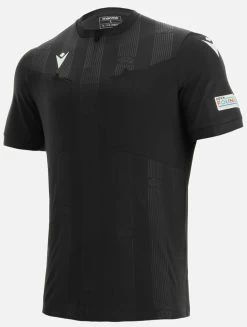 Macron Schiedsrichter Trikot Kurzarm UEFA 2021 Herren Schwarz