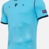 Macron Schiedsrichter Trikot Kurzarm UEFA Euro 2020 Herren Hellblau