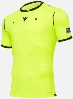 Macron Schiedsrichter Trikot Kurzarm UEFA Euro 2020 Herren Neon Gelb