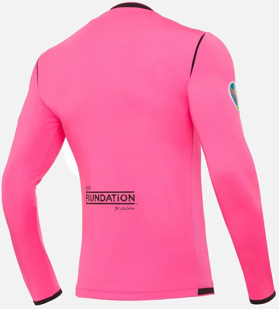 Macron Schiedsrichter Trikot Langarm UEFA Euro 2020 Herren Neon Pink 2 Macron Schiedsrichter Trikot Langarm UEFA Euro 2020 Herren Neon Pink – Bild 2