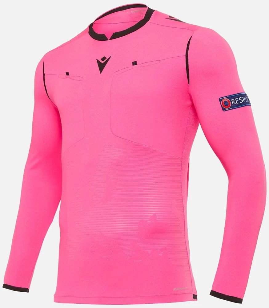 Macron Schiedsrichter Trikot Langarm UEFA Euro 2020 Herren Neon Pink 1 Macron Schiedsrichter Trikot Langarm UEFA Euro 2020 Herren Neon Pink