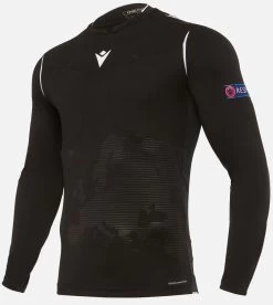 Macron Schiedsrichter Trikot Langarm UEFA Euro 2020 Herren Schwarz